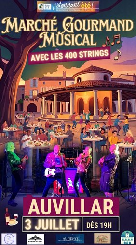 affiche marche gourmand Auvillar